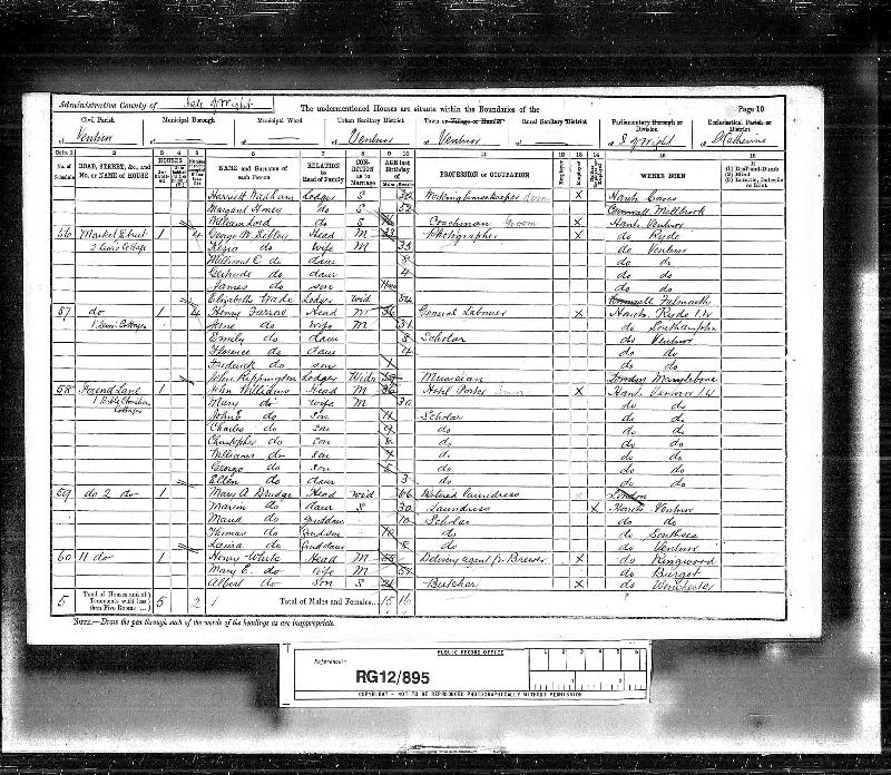 Rippington (John) 1891 Census